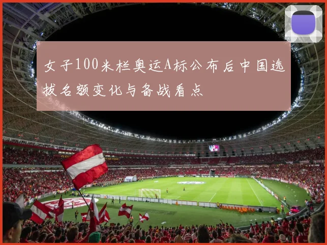 女子100米栏奥运A标公布后中国选拔名额变化与备战看点